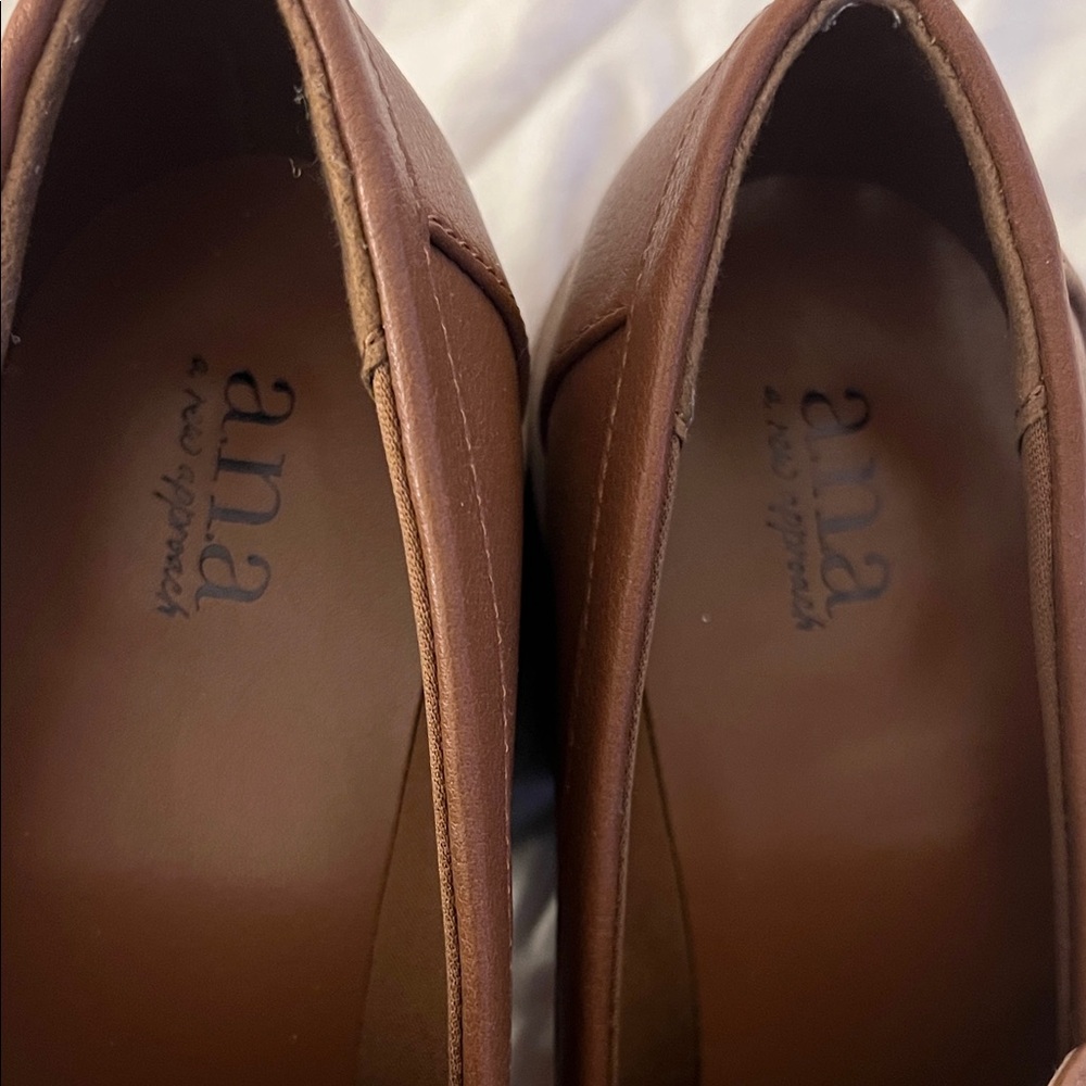 a.n.a Women's Brown chunky Loafers - Picture 2 of 9